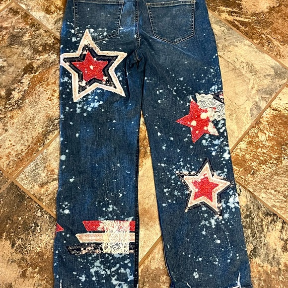 CUSTOM MADE Stars and Studs Jeans and Jumpsuits! - Picture 2 of 6